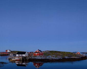 Sør Gjæslingan II - Giclée Art Print: Norwegian Coastal Island Scandinavian Summer Night Landscape