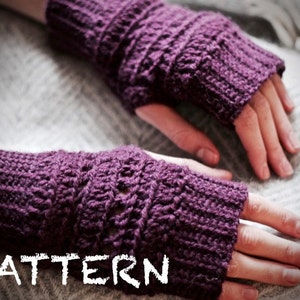 Quick Crochet Pattern | Ribbed Crochet Fingerless Gloves | Child, Teen, Adult Wristwarmers | Fingerless Mitts Pattern | Cozy Gift