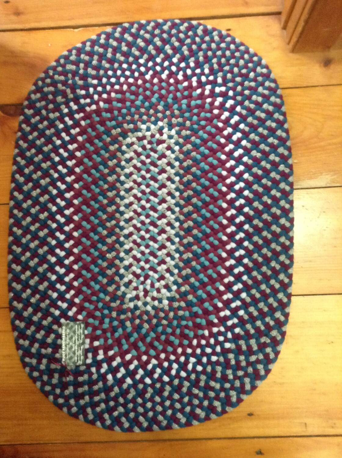 Handmade Braided Rug 24x 35 Violet Garden Etsy