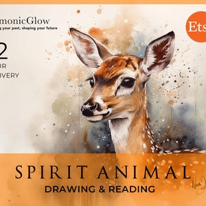 Leitura de espíritos psíquicos animais / Desenho de guia de espíritos animais e leitura gratuita / Eu desenharei seu espírito animal / Oráculo de espíritos animais