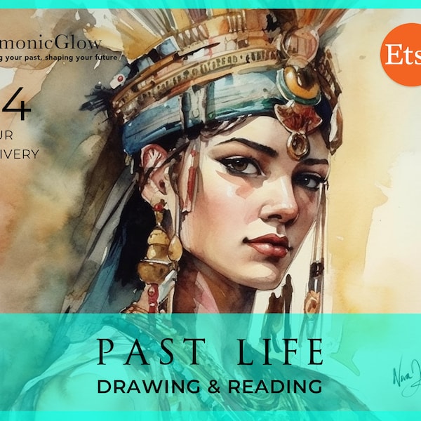 Past Life Drawing - Discover Your Previous Incarnation - Psychic Drawing and Reading of your past life and exploits