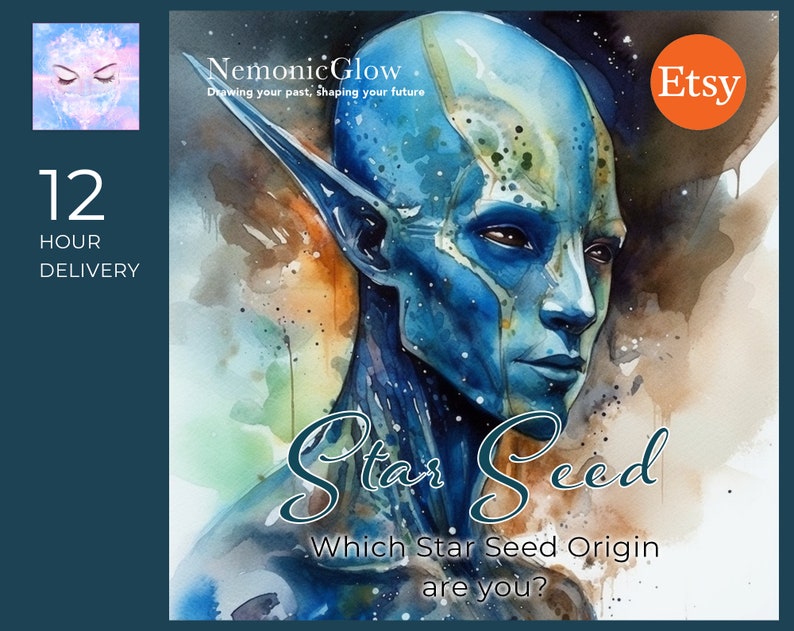 Starseed Drawing / Your Star Seed Origin / Where Do You Come Etsy