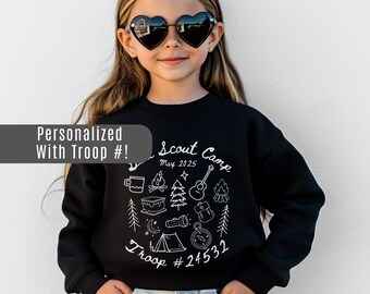 Scout Troop Sweatshirt - Troop GS Camp Sweatshirts, Personalized Troop Shirts