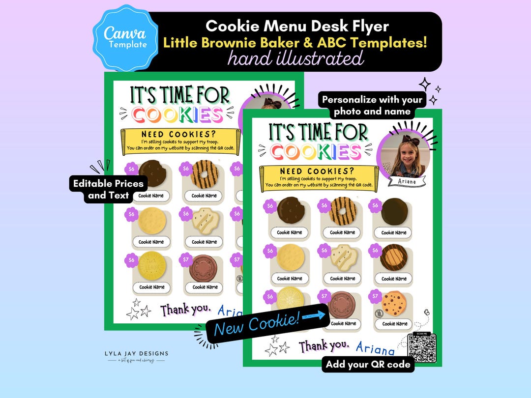 Cookie Sales Flyer Template 2026: New Cookie! LBB & ABC Bakers (digital ...