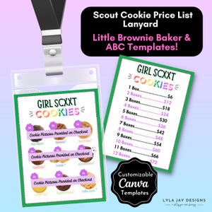 Lanière de vente de biscuits Scout 2026 : cartes d'insertion de lanières ABC et LBB (PDF imprimable)