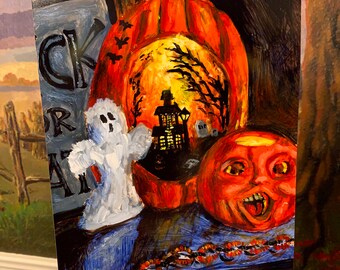 Halloween Medley 9x12" Print