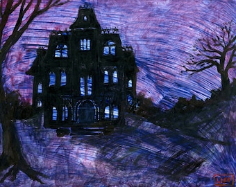 Midnight Manor 8x10" Print