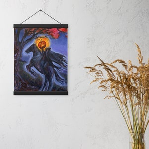 Poster Kopfloser Reiter: Halloween Halloween Poster mit Kleiderbügeln