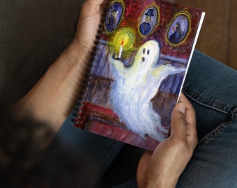 Halloween Ghost Haunted House Notebook: Spooky Season Journal
