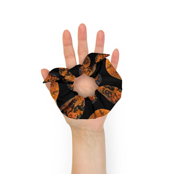 Vintage Jack O Lantern Scrunchie: Halloween Spooky Season  display picture 1