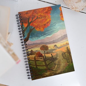 Sleepy Hollow Headless Horseman Spiral notebook / Halloween Notebook / Halloween Journal / Sleepy Hollow Notebook / Gothic Horror Spooky