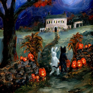 Trick or Treat Halloween Art Digital Print