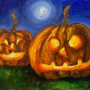 Jack O&#39; Lantern Print: Halloween Pumpkin Party, 5x7 Inch