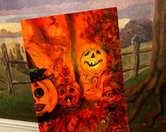 Vintage Halloween Glow 5x7" Print