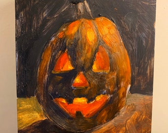 Halloween Glow Original Oil Painting
