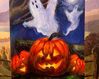 All Hallows Ghoul 9x12" Print