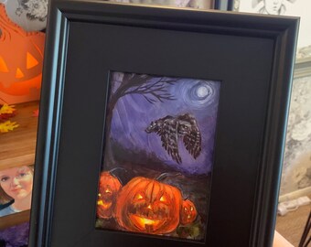 Midnight Flight Original Acrylic Painting