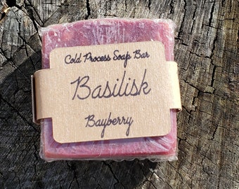 Basilisk Cold Process Soap Bar| Bayberry Fragrance| Fantasy Swirled Soap| Sweet Smell| TTRPG Gift
