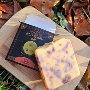 Otto's Irresistible Dance Cold Process Soap bar| Witchy Spell Book Gift| Fantasy Self Care| Handmade Purple Soap| Dungeons and Dragons