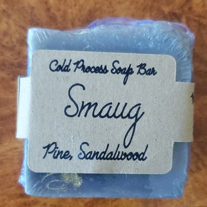 Fantasy Tabletop Game Inspired| Smaug Cold Process Soap Bar| TTRPG Gift