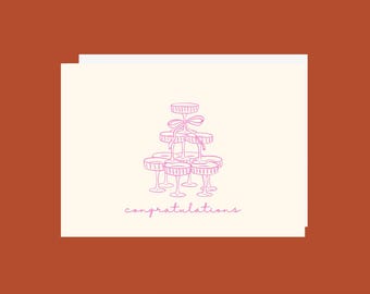 Congratulations Card, Cheers Card, Wedding Card