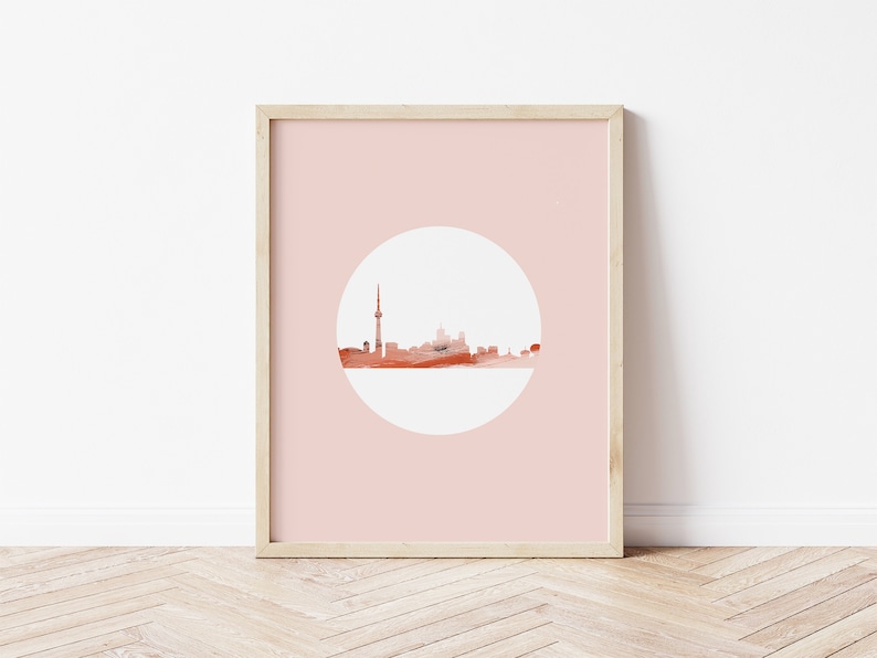 Toronto Print Toronto Wall Art Toronto Skyline Print Etsy