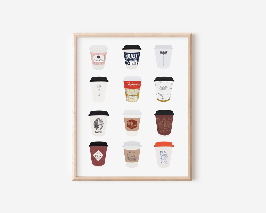 Edmonton Coffee Shop Print Alberta Print Edmonton Cafes YEG Print