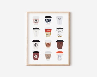 Edmonton Coffee Shop Print | Alberta Print | Edmonton Cafes | YEG Print | Edmonton Print