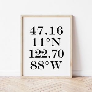 Coordinates Print | Coordinates Digital Print | Coordinates Wall Art | Custom Coordinates Print | City Print | Custom Art | Custom Print