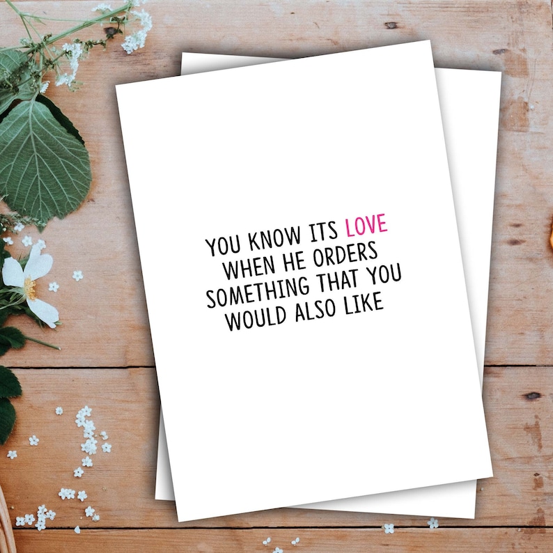 Love Card Anniversary Card Birthday Card Card for Gf Card for Bf Cute Card Couple Card Greeting Card
