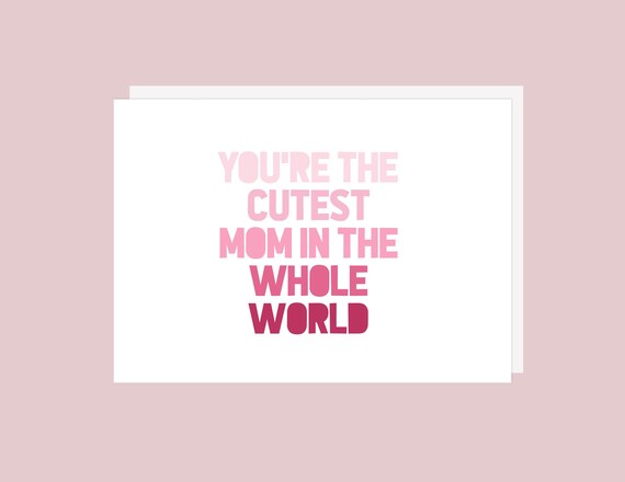 Carte Maman La Plus Mignonne Carte Maman Carte Mere Etsy Carte Maman La Plus Mignonne Carte Maman Carte Mere Etsy