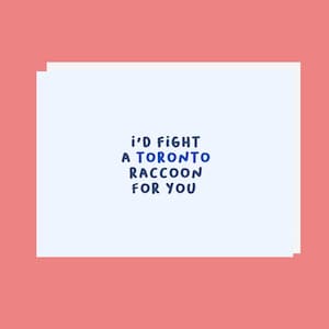 Funny Anniversary Card, Funny Toronto Card, Anniversary Gift for Her