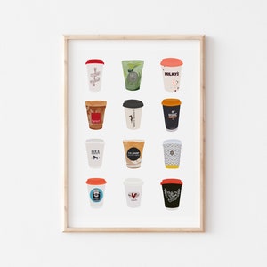 Toronto Coffee Shop Print 1.0 | Toronto Cafe Print | Coffee Cup Print | Coffee Print | Coffee Gift | Cafe Print | Toronto Print | Canada Art