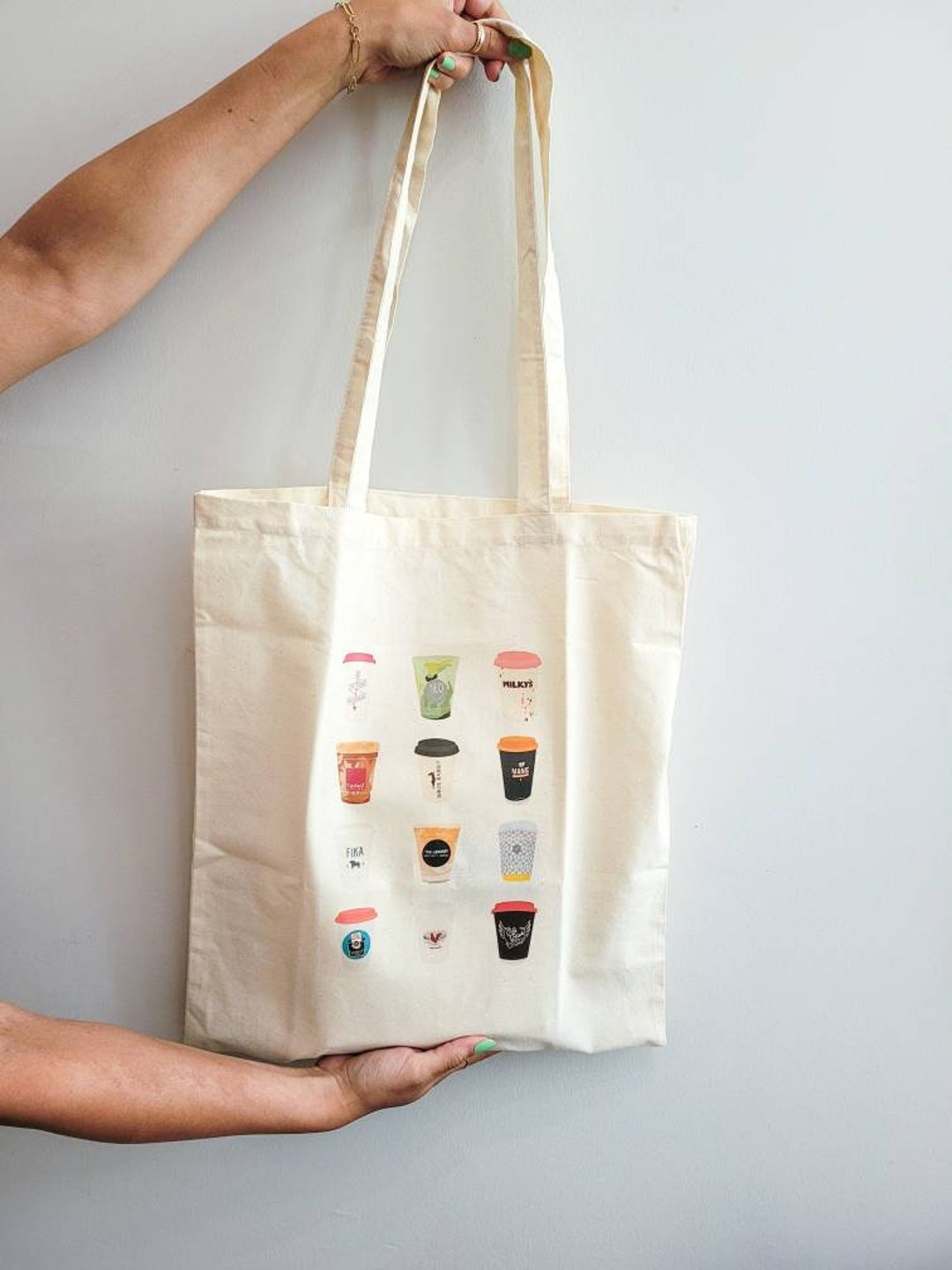 Tote Bag Toronto V1 Coffee Shops Tote Bag 15 X Etsy