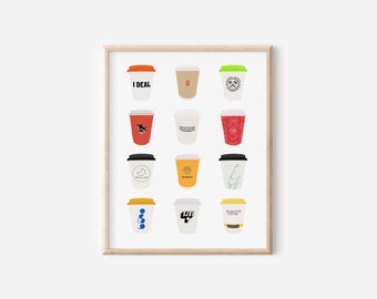 Toronto Coffee Shop Print 3.0 | Toronto Cafe Print | Coffee Cup Print | Coffee Print | Coffee Gift | Cafe Print | Toronto Print | Canada Art