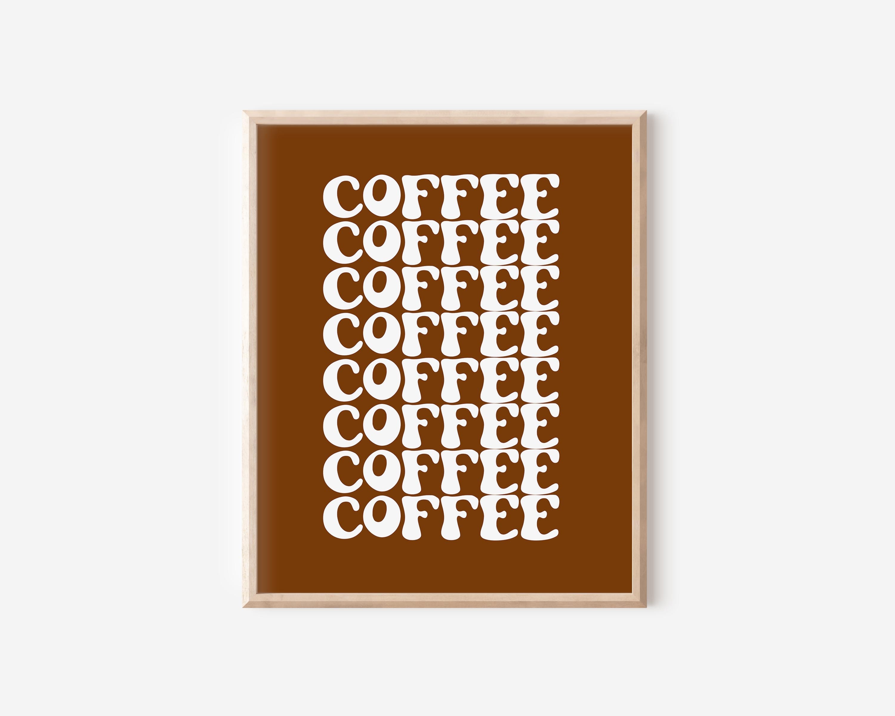Retro Coffee Print Coffee Print Coffee Wall Art Drink - Etsy