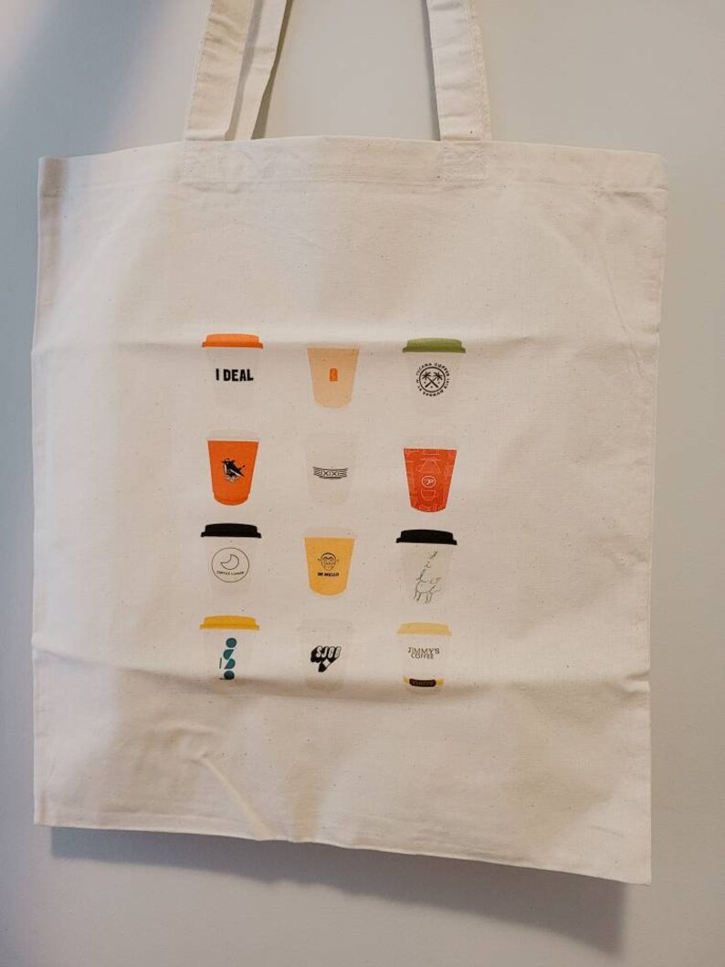 Tote Bag Toronto V3 Coffee Shops Tote Bag 15 X Etsy