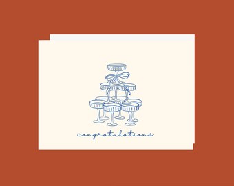 Congratulations Card, Cheers Card, Wedding Card