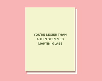 Martini Card, Anniversary Card