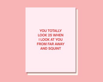 Funny Birthday Card, Greeting Card