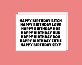 Birthday Card - Happy Birthday Card - Funny Birthday Card