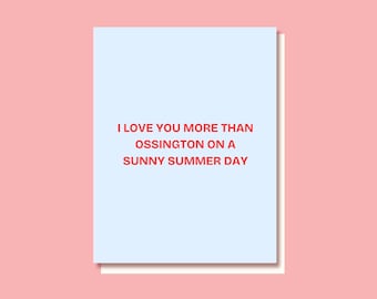 Funny Toronto Card, Ossington Card, Love Card, Birthday Card, Toronto Card