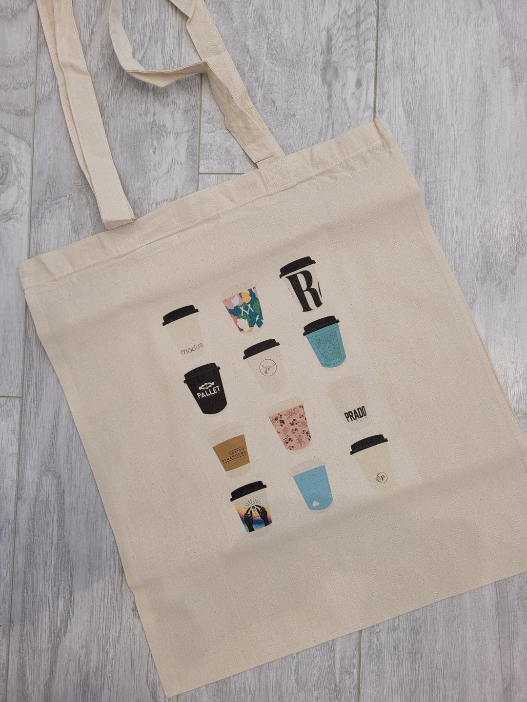 Tote Bag Vancouver Coffee Shops Tote Bag, 15 X 16 Long Handle Tote Bag, Lightweight Canvas Tote