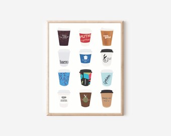 Chicago Coffee Shop Print