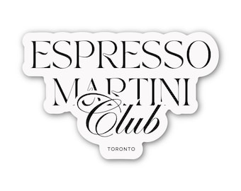 Espresso Martini Toronto sticker - scrapbook