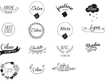 Timbre Naissance Etsy