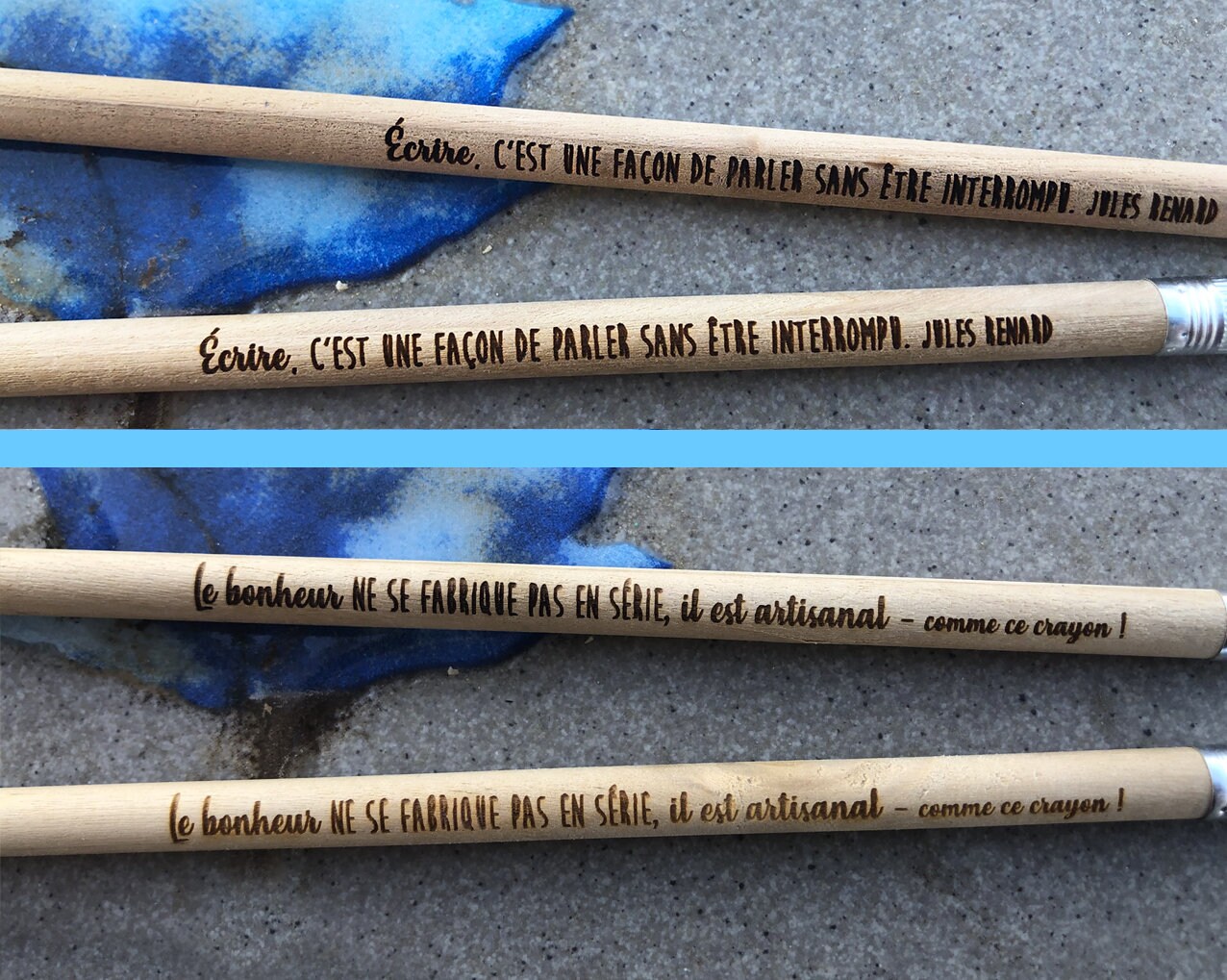 Engraved Wood Pencils Citation Etsy Denmark Engraved Wood Pencils Citation Etsy Denmark