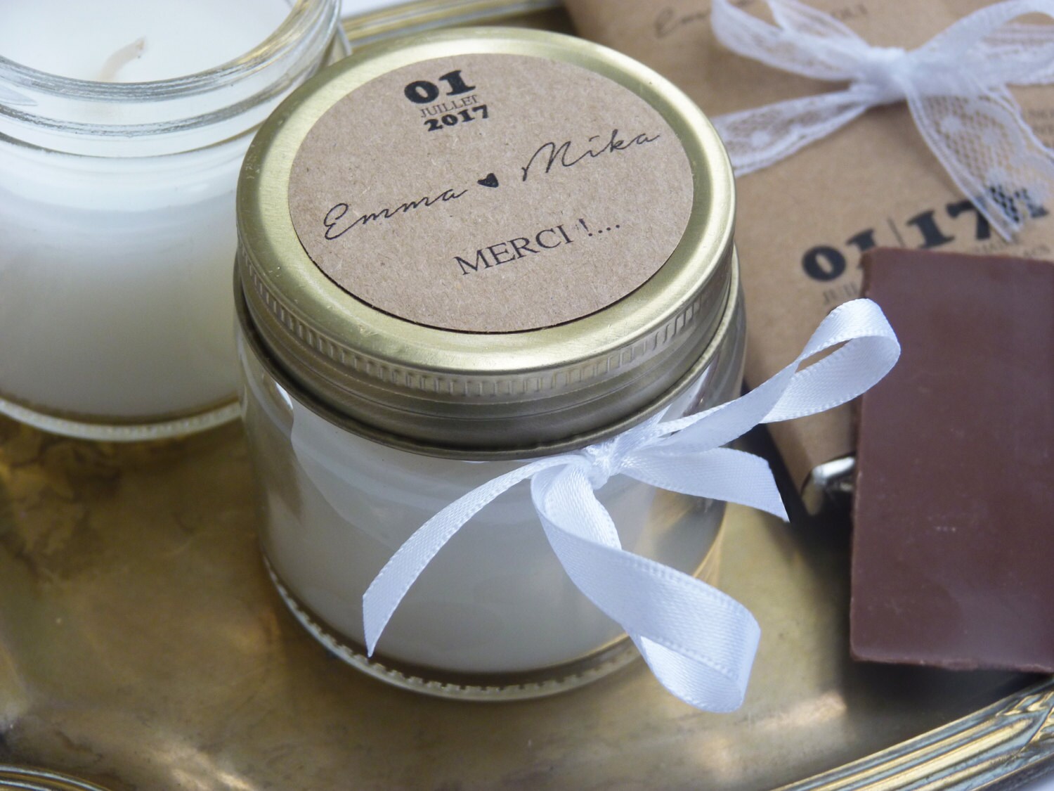 Contenant En Verre Pour Cadeau Invité Mariage