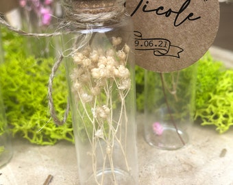 lot 30 fioles - terrarium - marque-place - cadeau invité