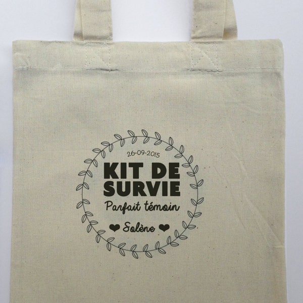 sac kit survie témoin